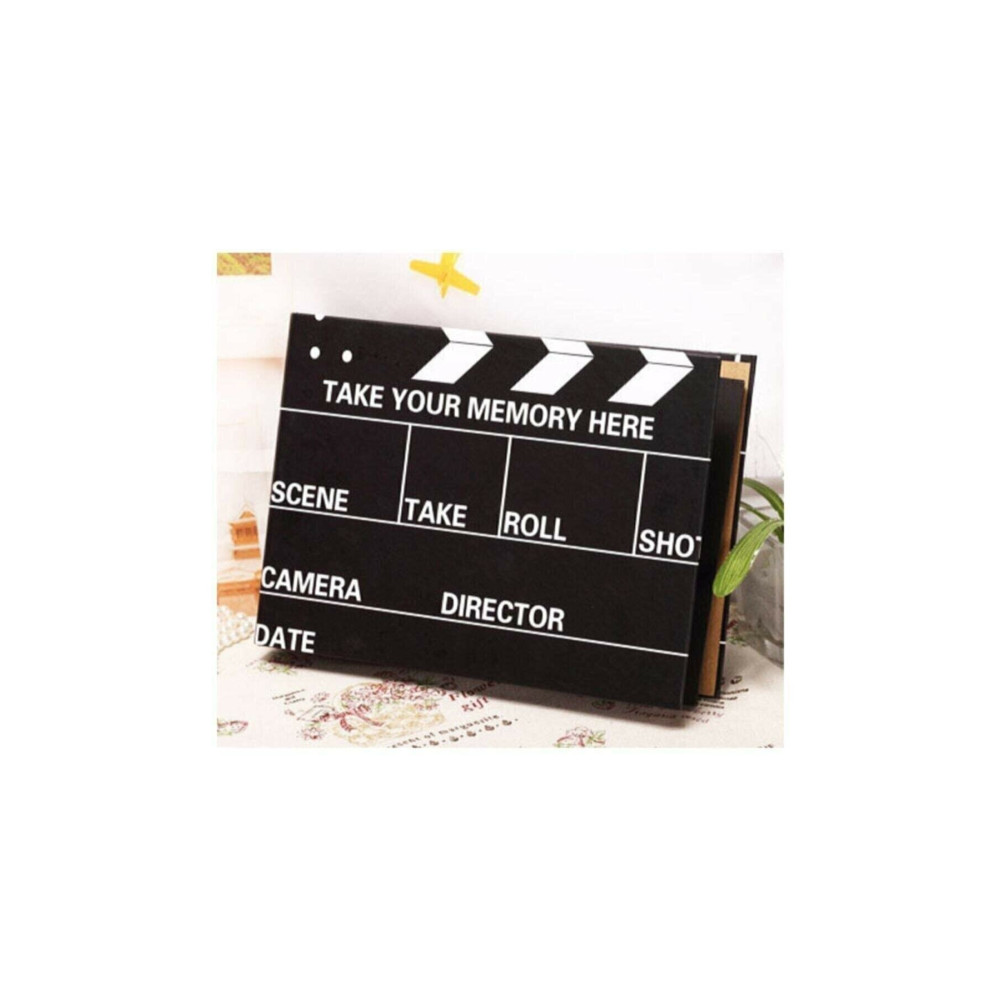 Dream Plus Sinema Klaket Tasarımlı Siyah 20 Yapraklı Fotoğraf Albümü Anı Defteri Yapıştırıcı Hediyeli Defter Fiyatı