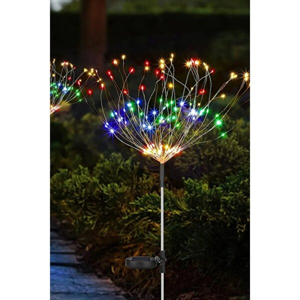 Dream Plus Solar Güneş Enerjili 120LED Karahindiba Bahçe Aydınlatma Dekorasyon Işığı Rgb Renkli Aplikler Fiyatı