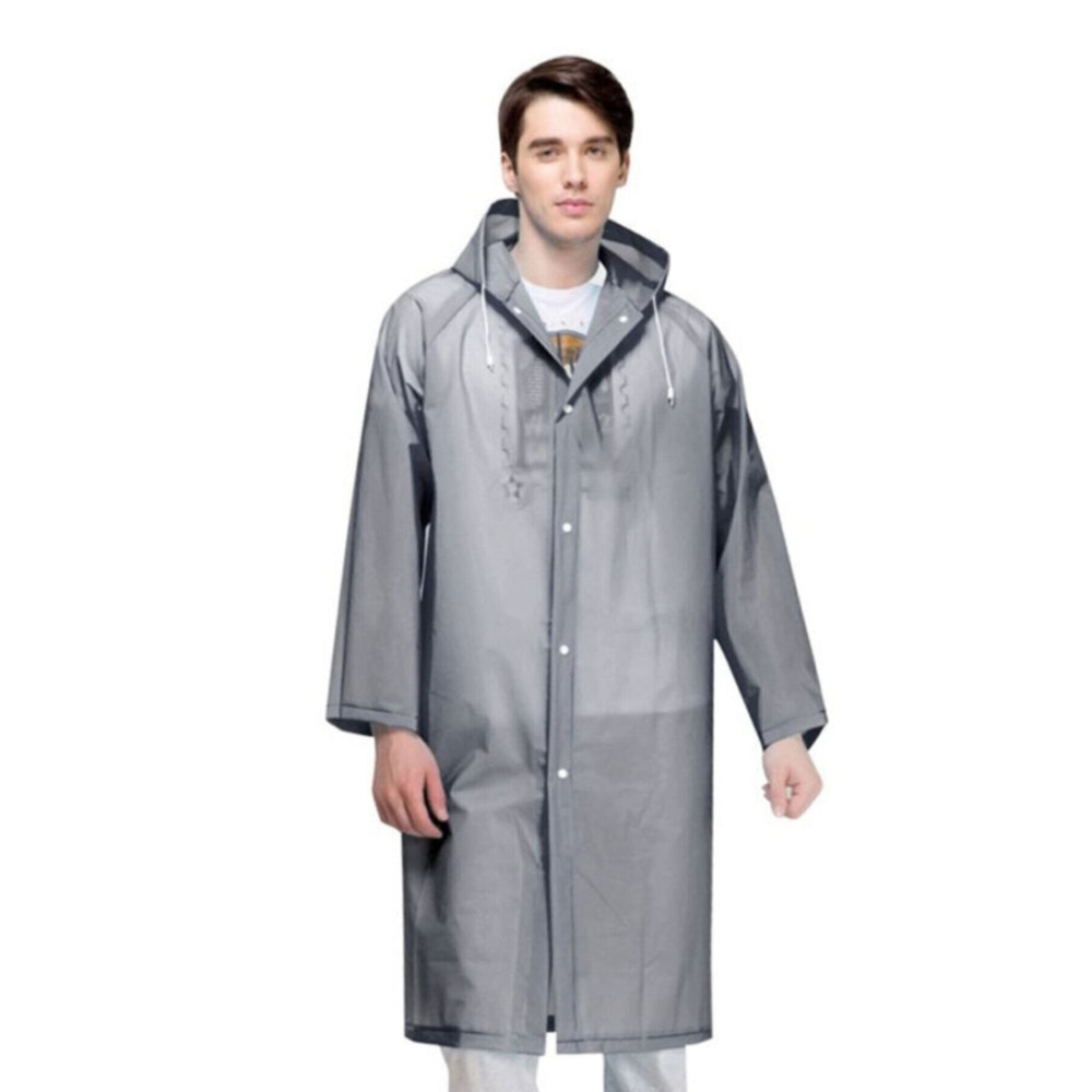 Dream Plus Unisex Gri Eva Kumaş Su Rüzgar Geçirmez Yağmurluk Standart Beden Kadın Yağmurluk Fiyatı