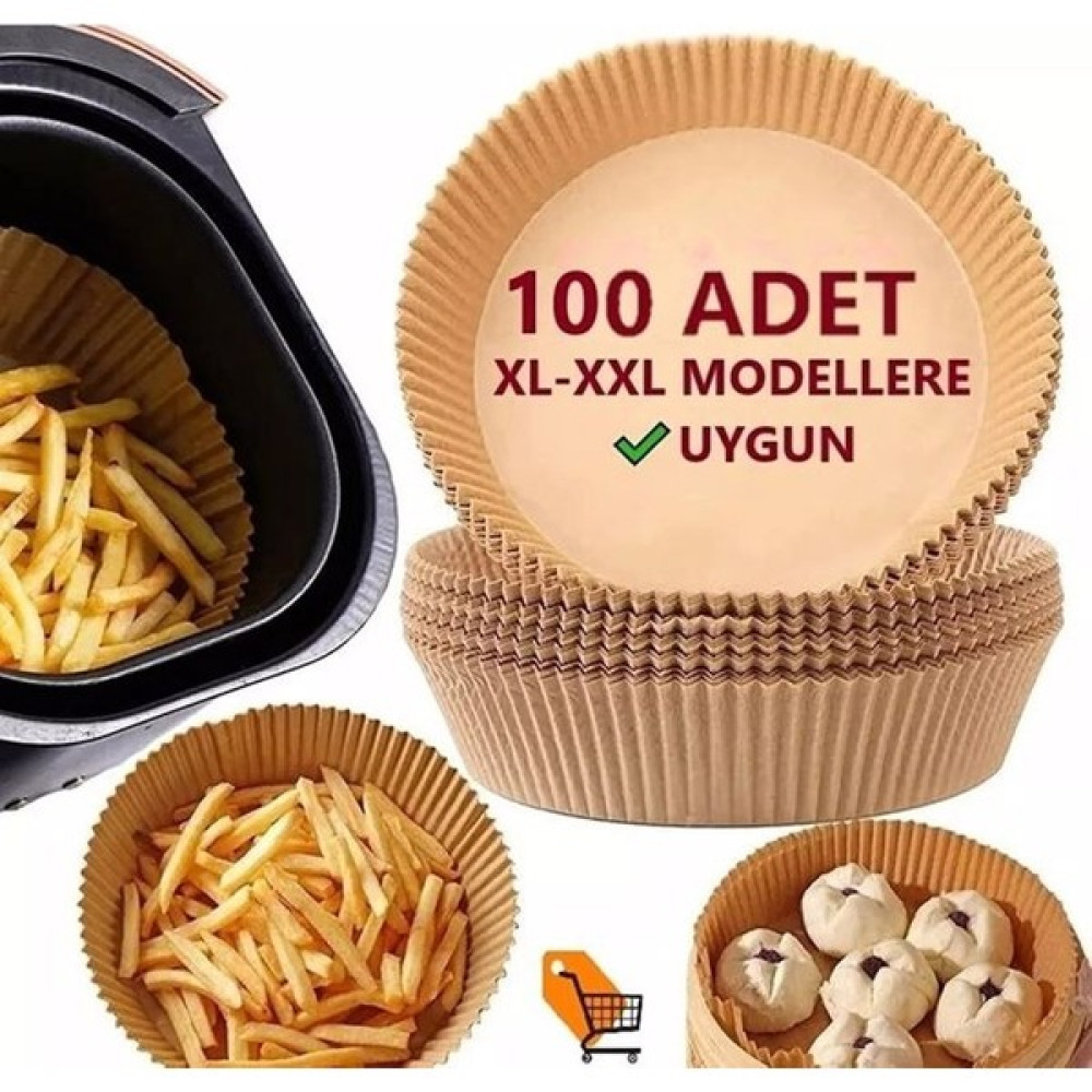 Dream Plus Yuvarlak Hava Fritöz Uyumlu 100 Adet Airfryer Firitözü Air Fryer Yağsız Pişirme Kağıdı - Bej Pişirme Kağıdı Fiyatı