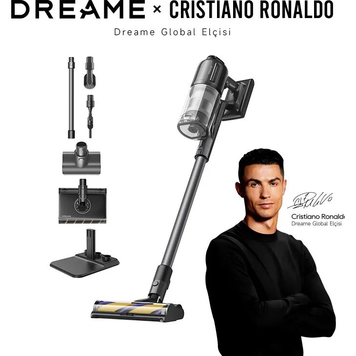 Dreame R20 Ultra Aquacycle Kablosuz Dikey Süpürge - Gri - Siyah - Renk Şarjlı Süpürgeler Fiyatı