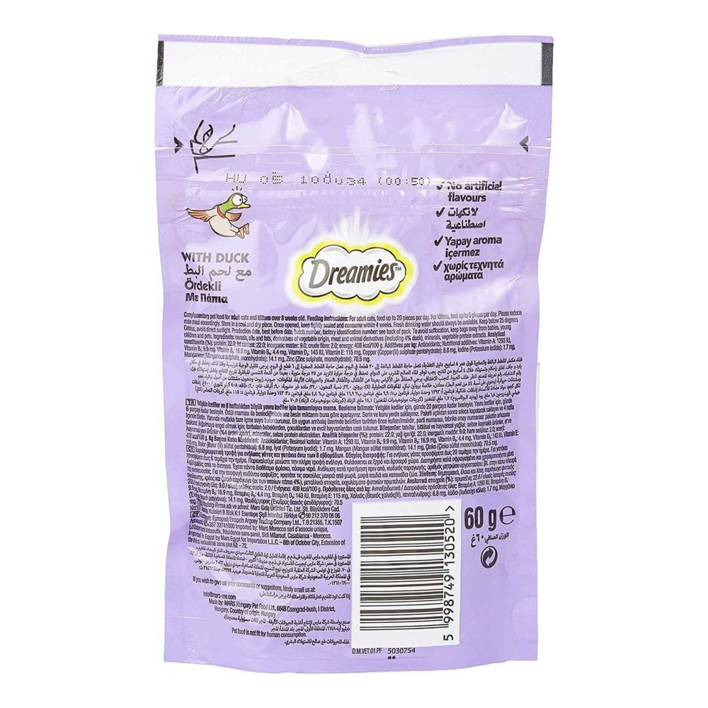 Dreamies Kedi Ödül Maması 60 gr Ördekli