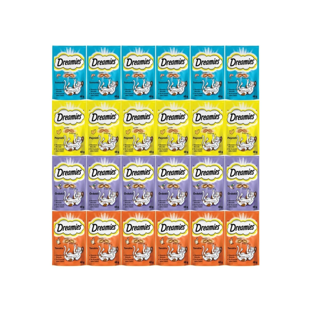 Dreamies Kedi Ödül Maması Karışık 60 gr X 24 Adet Evcil Hayvan Ürünleri Fiyatı