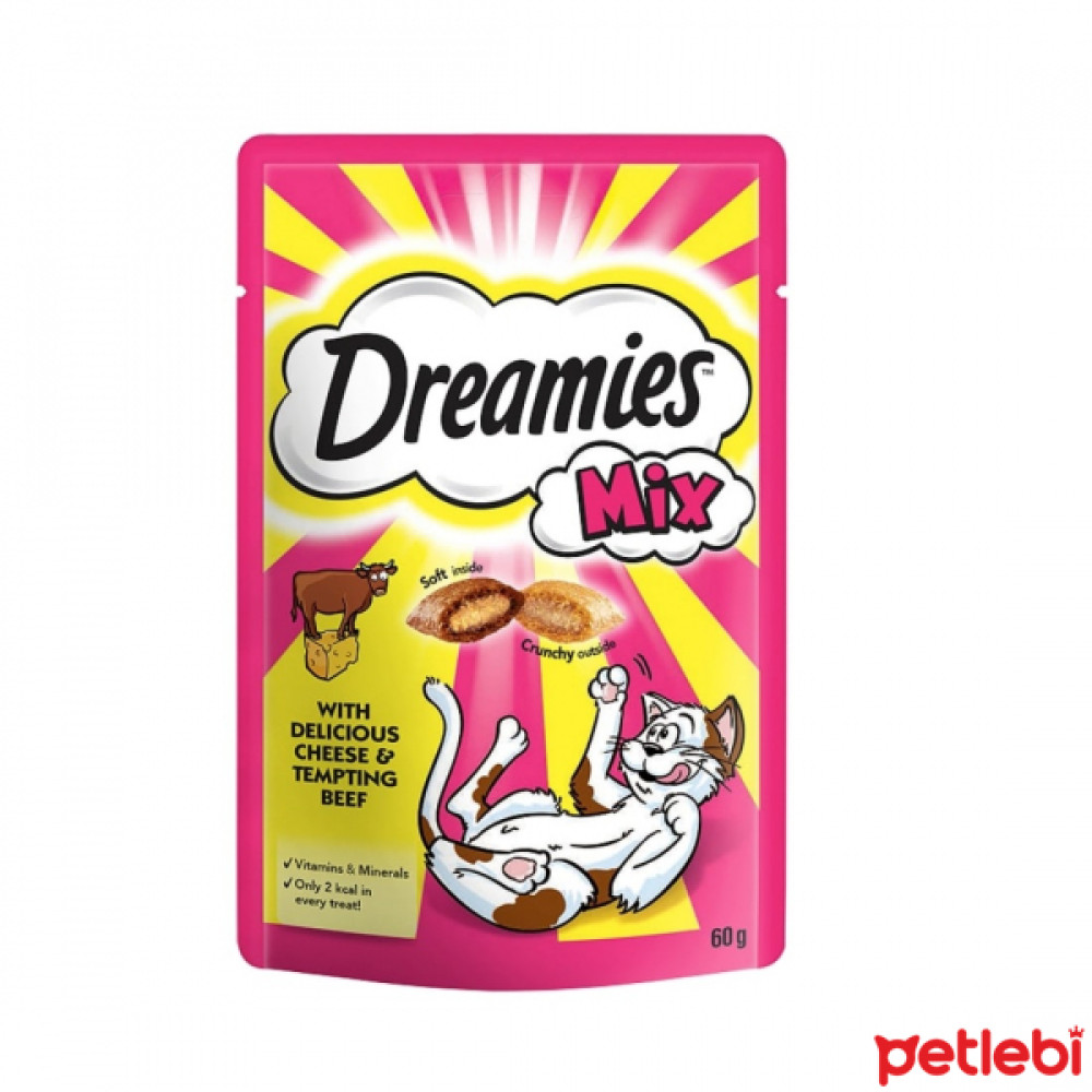 Dreamies Mix İç Dolgulu Sığır Etli ve Peynirli Kedi Ödül Bisküvisi 60gr Evcil Hayvan Ürünleri Fiyatı