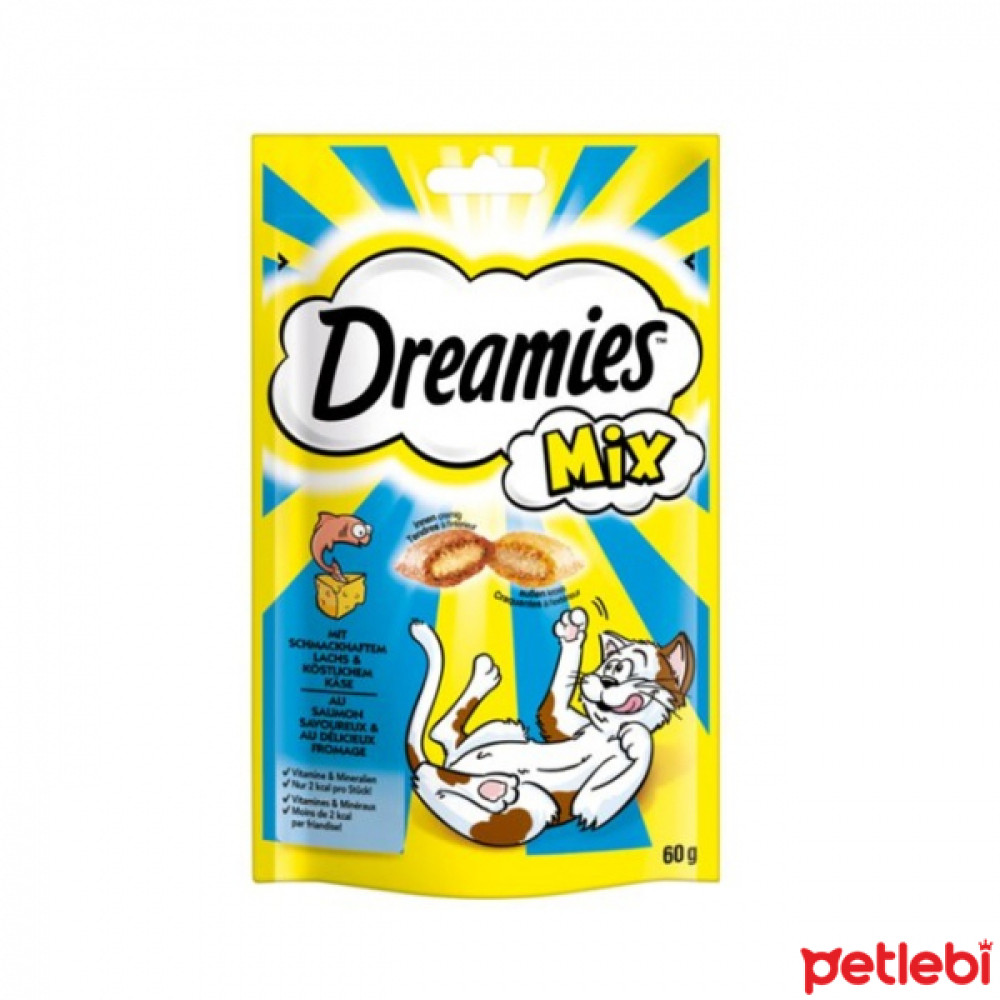 Dreamies Mix İç Dolgulu Somonlu ve Peynirli Kedi Ödül Bisküvisi 60gr Evcil Hayvan Ürünleri Fiyatı