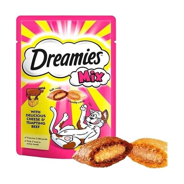 Dreamies Mix Sığır Etli ve Peynirli Kedi Ödülü 60 gr (24 Adet) Evcil Hayvan Ürünleri Fiyatı