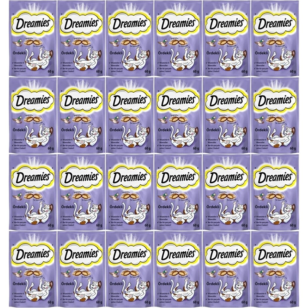 Dreamies Ördekli Kedi Ödül Maması 60GR (24 Adet) Evcil Hayvan Ürünleri Fiyatı