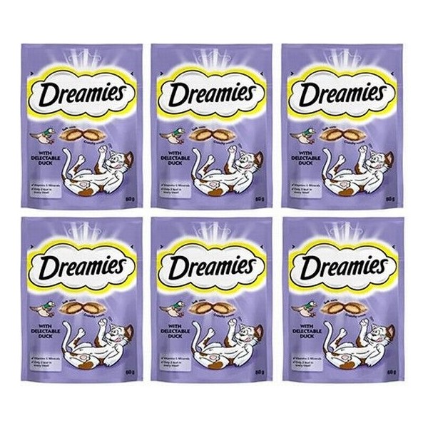 Dreamies Ördekli Kedi Ödülü 6X60 gr Lezzetli Ödül Yumuşak İç Dışı Çıtır Kedi Atıştırmalığı Evcil Hayvan Ürünleri Fiyatı