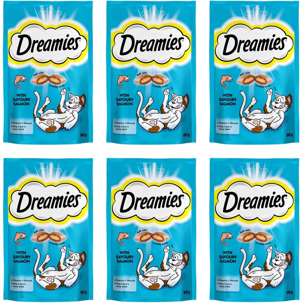 Dreamies Somonlu Kedi Ödül Maması 60 gr Yetişkin ve Yavru Kediler İçin Besleyici Diğer Fiyatı