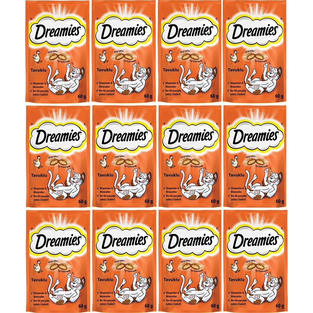 Dreamies Tavuklu Kedi Ödülü 60 g X 12 Adet Evcil Hayvan Ürünleri Fiyatı