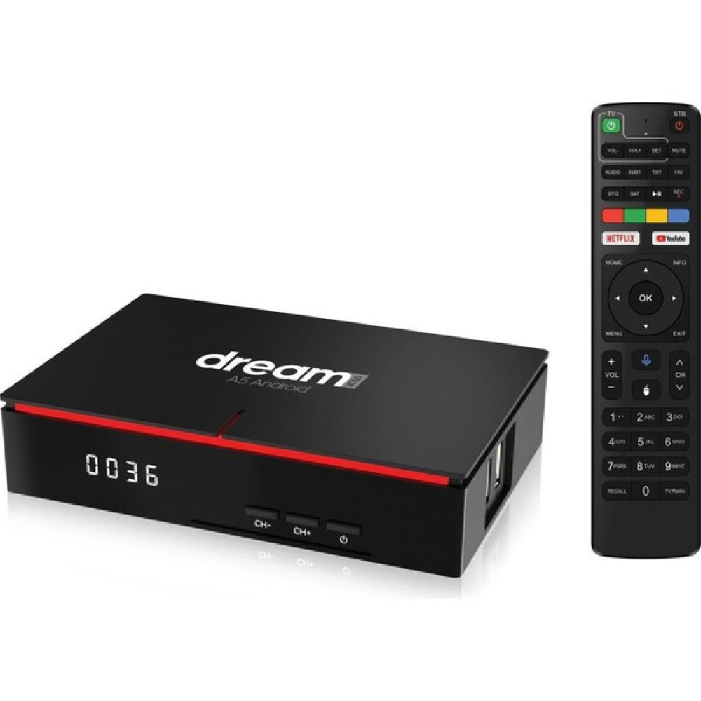 Dreamstar-A5 Uydu Alıcı UHD Android 9.0 2.4/5ghz Wifi Bluetooth 4K Hdr Hd Uydu Alıcıları Fiyatı