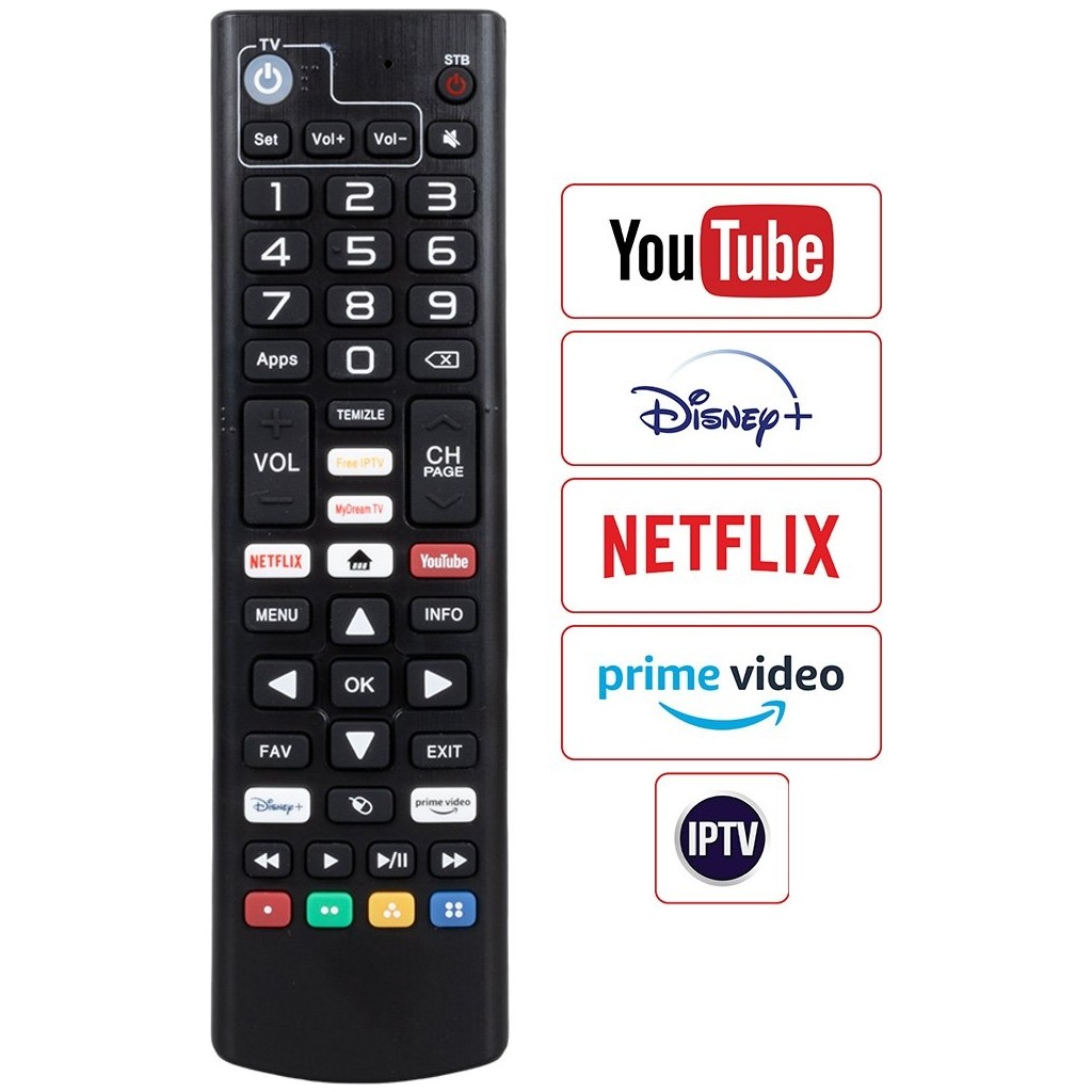 Dreamstar Android Tv Uyumlu Uydu Kumandası - Siyah TV Aksesuarları Fiyatı