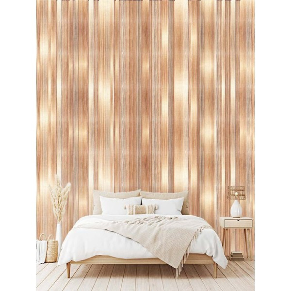 Dreamwall Çizgili Ahşap Desenli Isı ve Ses Yalıtımlı Sağlıklı Tekstil Duvar Kağıdı - 220 x 260 Poster Fiyatı