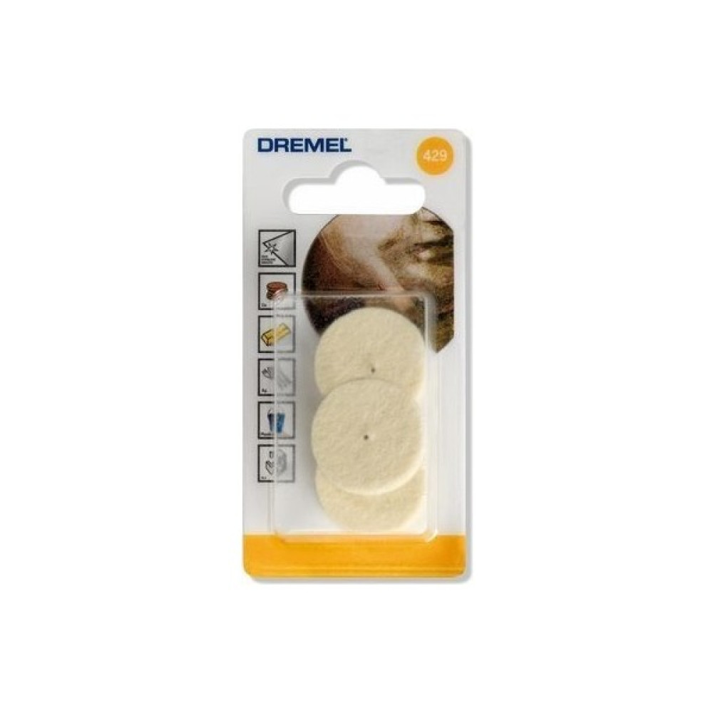 Dremel 429 Keçe 26 mm (3'lü Paket) Elektrikli El Aletleri Fiyatı
