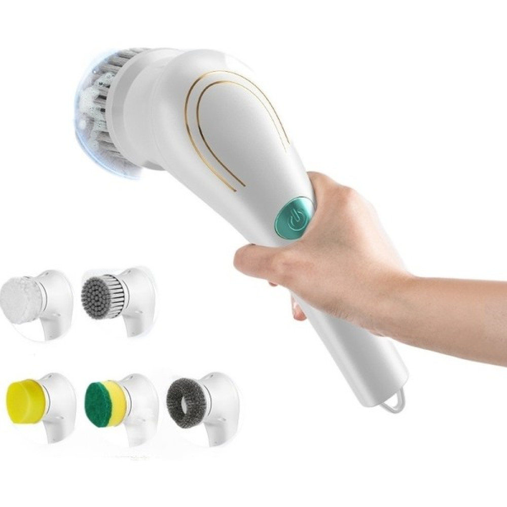 Dreyesp Usb Elektrikli Elde Taşınabilir Mutfak Bulaşık Fırçası Çok Fonksiyonlu Temizlik-Beş Fırça Başlığı (Yurt Dışından) - 1 lt Temizlik Malzemeleri Fiyatı