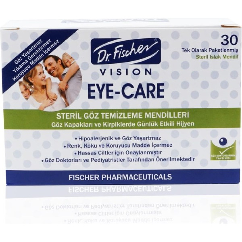 Dr.Fischer EyeCare Yetişkin Steril Göz Temizleme Mendili - 30'lu Paket Bebek Kulak Çubuğu Fiyatı