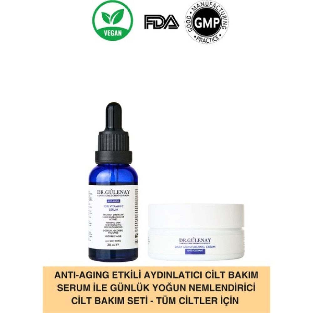 Dr.Gülenay Laboratoire Dermatologique Aydınlatıcı Ve Parlaklık Etkili C Vitamini Serum İle Hafif Nemlendirici Özellikli Günlük Krem Seti Oto Boyaları Fiyatı