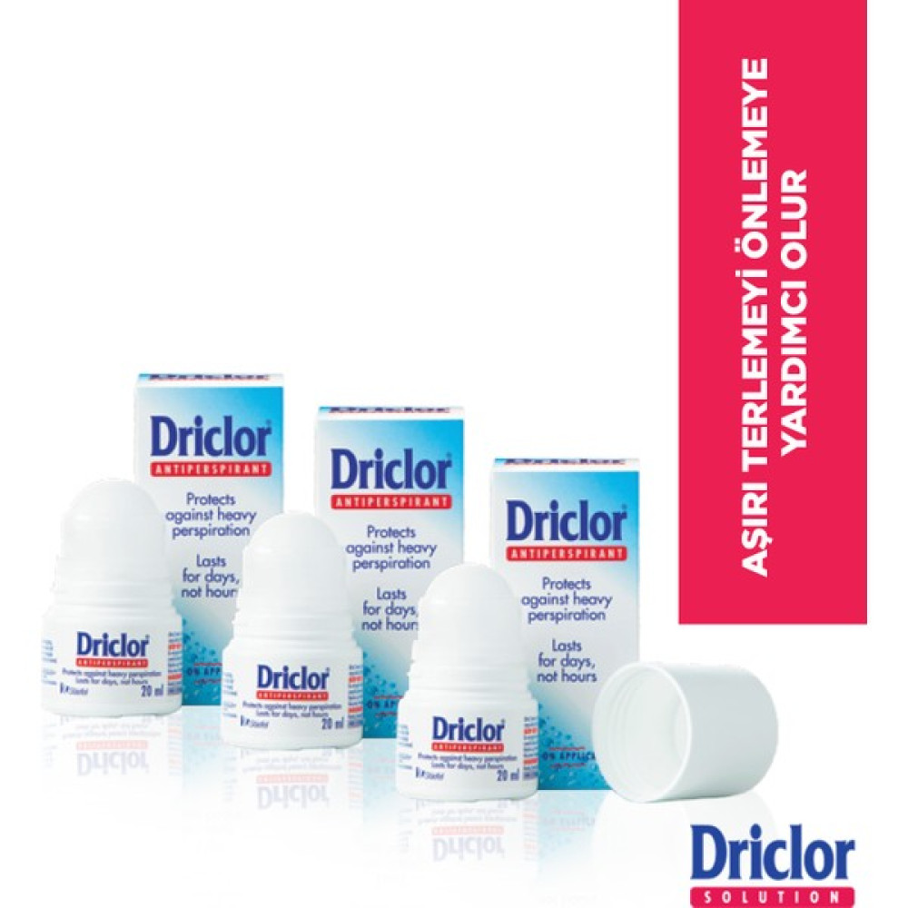 Driclor Aşırı Terleme Önleyici Antiperspirant Roll-On 20ml X3 Deodorantlar Fiyatı