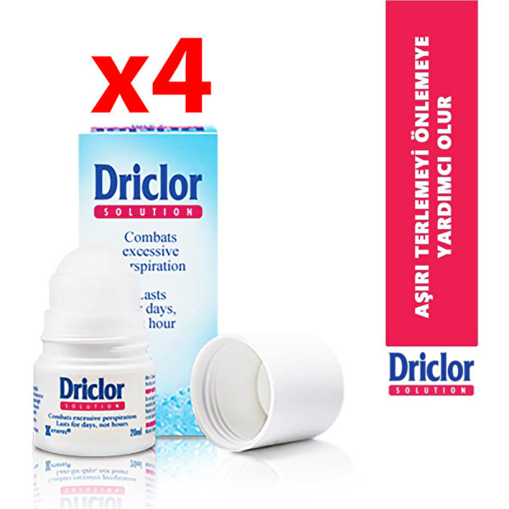 Driclor Terleme Karşıtı Roll On 20 ml - 4 Adet Deodorantlar Fiyatı