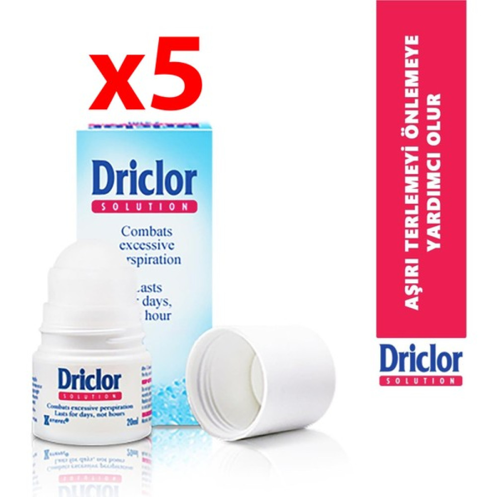 Driclor Terleme Karşıtı Roll On 20 ml - 5 Adet Deodorantlar Fiyatı