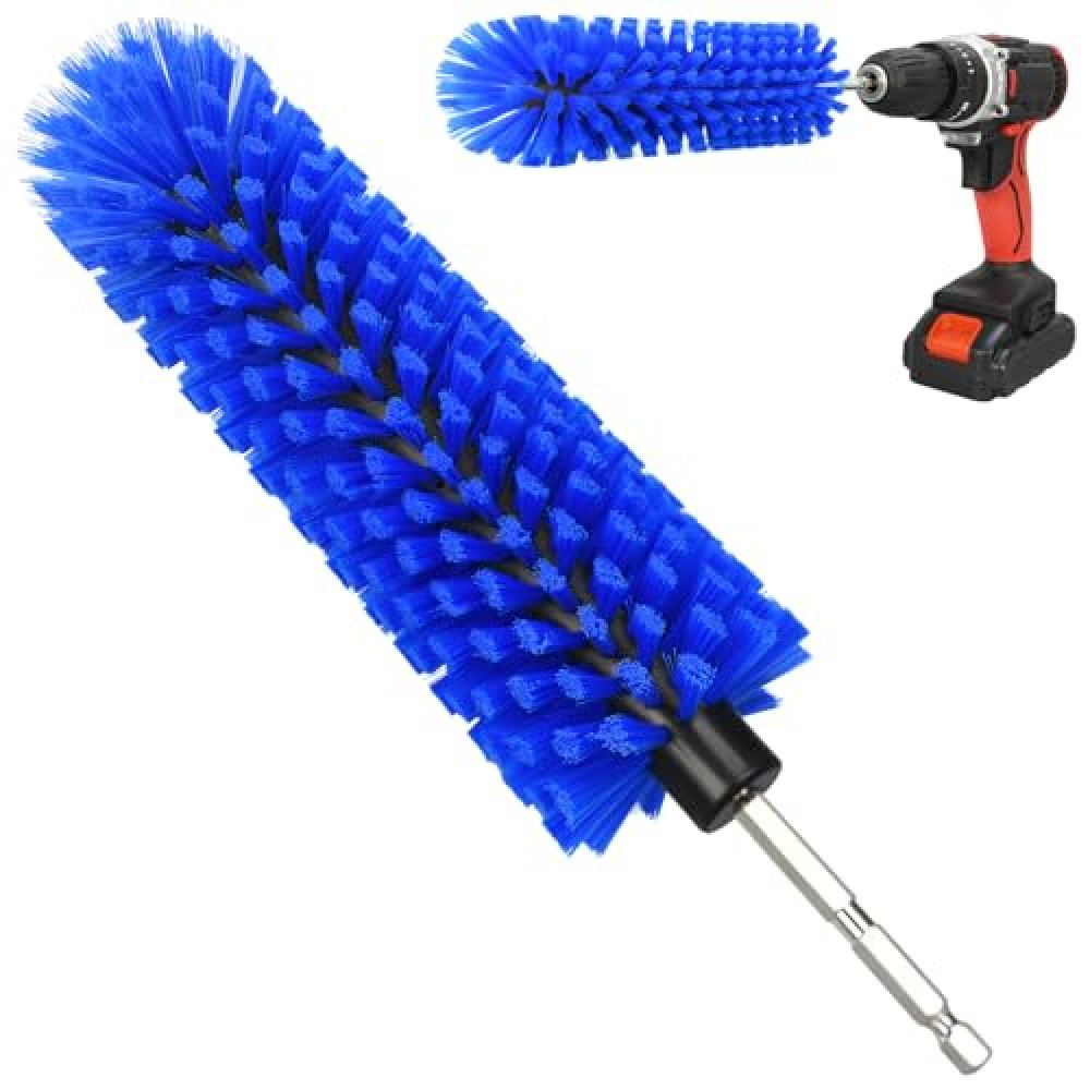 Drill Brush for Car Wheel and Bottle, Highly Dense and Durable Car Cleaning Brush for Wheels, Rims, Engines, Exhaust, Bottle(1 Pack Drill Wheel Brush)