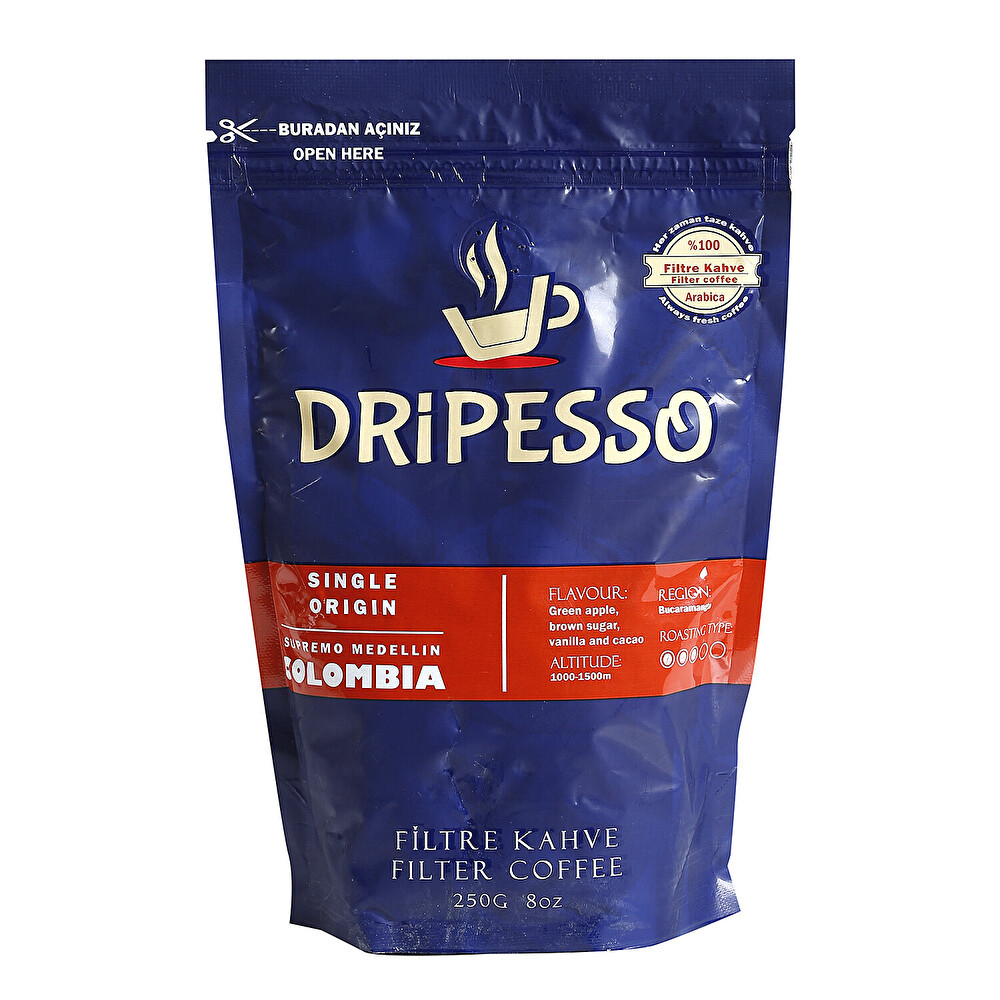 Dripesso Colombia Filtre Kahve 250 Gr Kahve Fiyatı