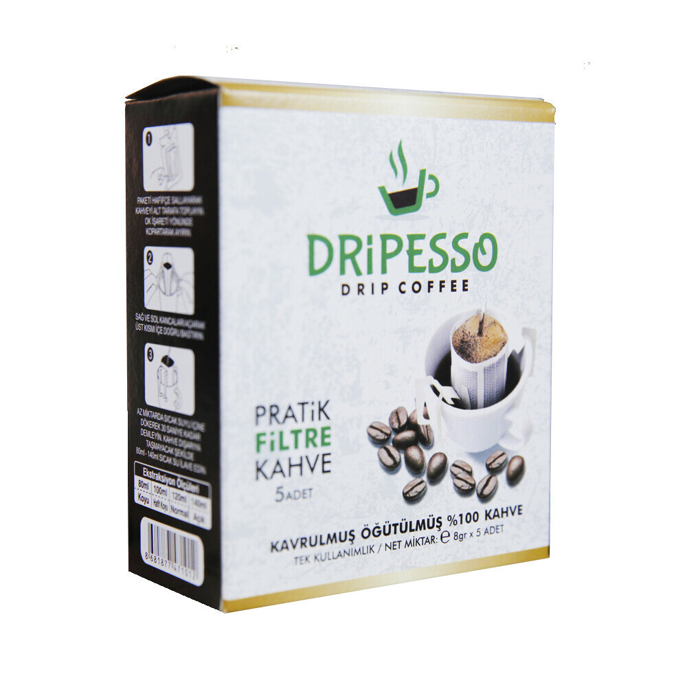 Dripesso Pratik Filtre Kahve 5X8 g Kahve Fiyatı
