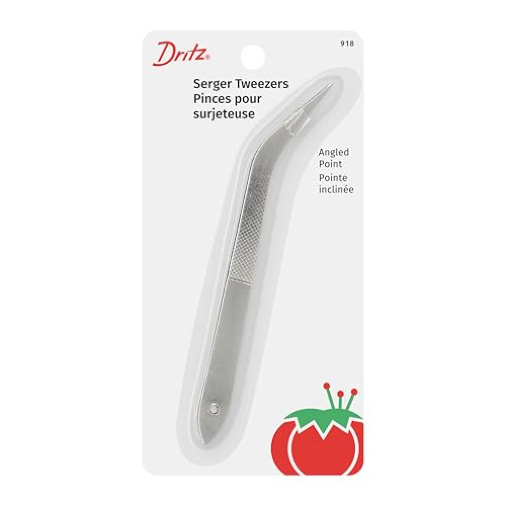Dritz 918 Serger Tweezers, Silver, 5 inches
