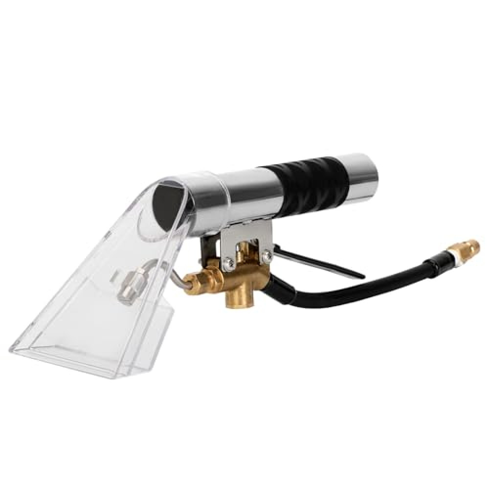 Drkerr Extractors Upholstery and Auto Detailing Tool Hand Wand, Extractor Hand Tool with Clear Head for Mytee/ShopVac and Most Portable Carpet Attachments, Vacuum Hose Kits