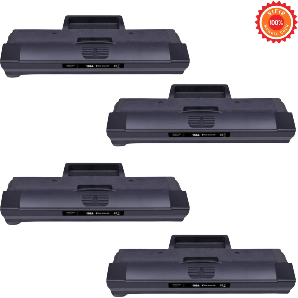Drl Premium [W1106A / 106A] Muadil Toner 4 Lü Set - Hp Laser 107A 107W Mfp 135A 135W 137FNW Uyumlu (Chipli) Tonerler Fiyatı