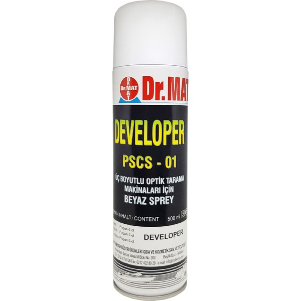 Dr.mat Optik Tarama Makinaları Için Beyaz Sprey Pcsc - 01 500 ml Bakım Spreyleri Fiyatı