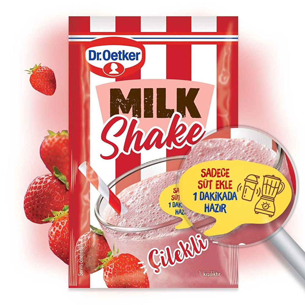 Dr.Oetker Milkshake Çilekli 22 g Kahve Fiyatı