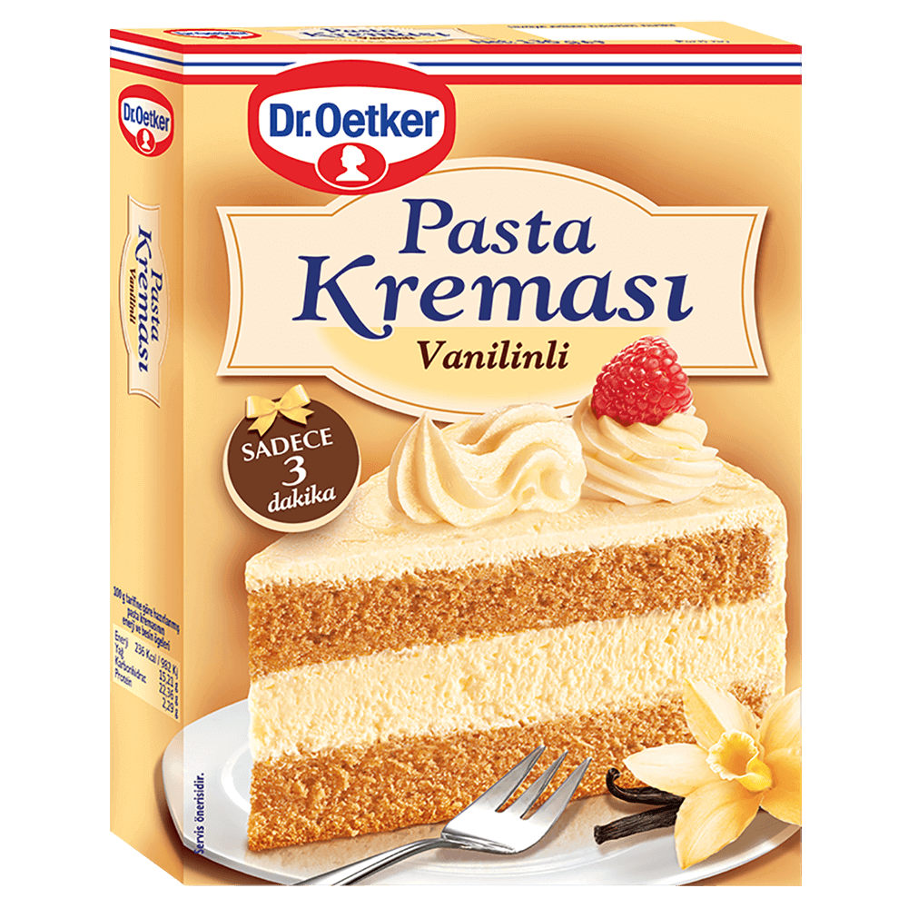Dr.Oetker Vanilinli Pasta Kreması 136 g Tatlı ve Pasta Malzemeleri Fiyatı