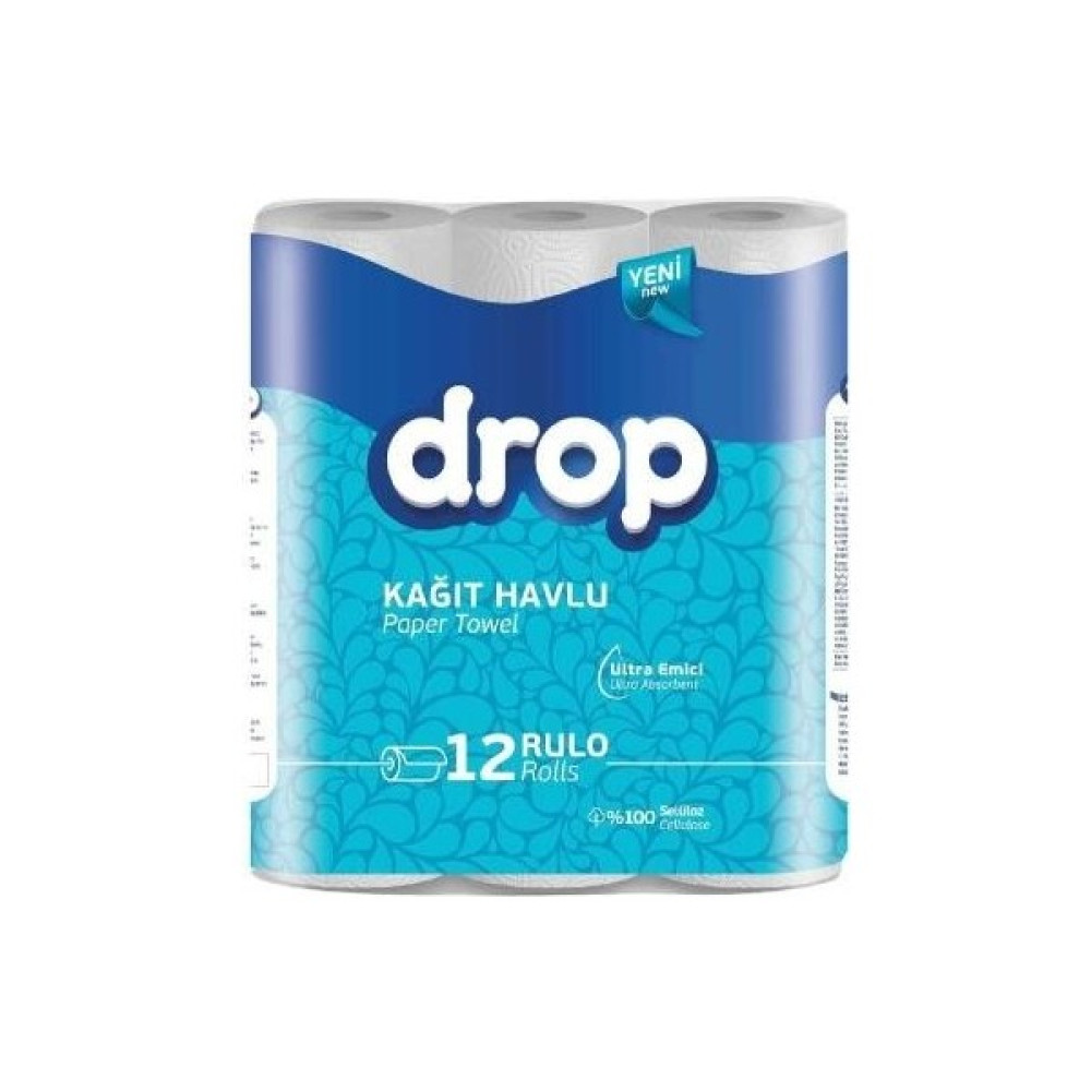 Drop Kağıt Havlu 12'li - Beyaz Kağıt Havlu Fiyatı