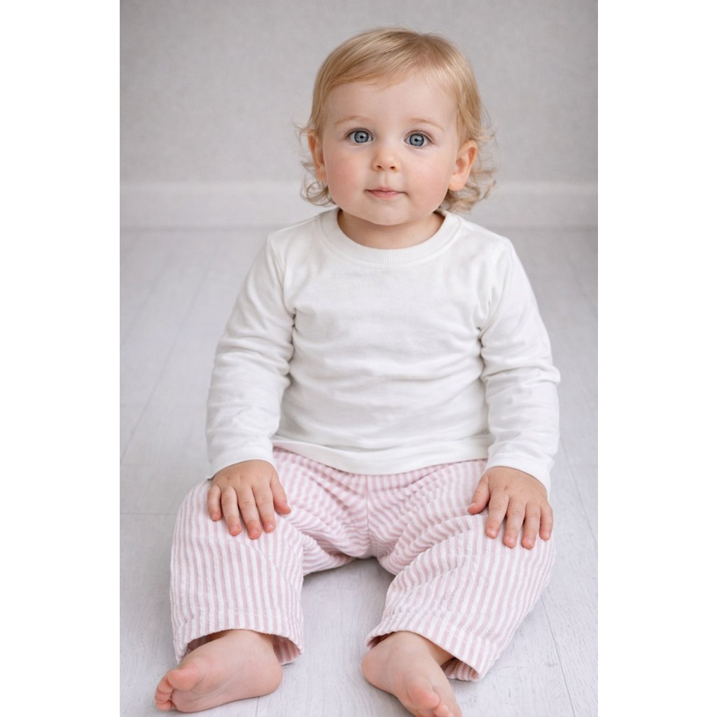 Drop Kids Bebek Pijama Takım Çizgili Pembe Çocuk Pijama Takım SSD / Solid State Drive Fiyatı