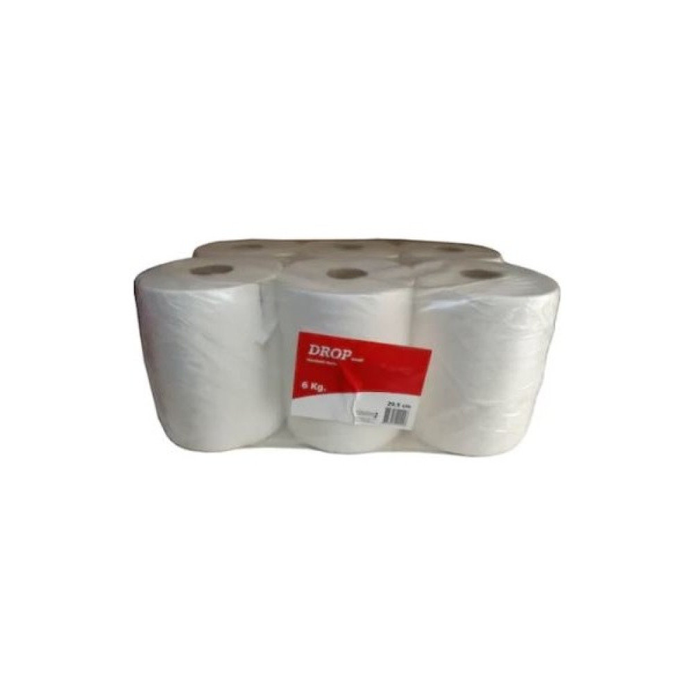 Drop Small Hareketli Havlu 6'lı / 20.5 cm / 100 Metre / 6 kg - Beyaz Kağıt Havlu Fiyatı