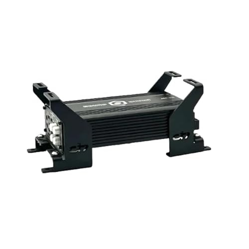 Droppin' Hz 2HD Mini 2 Amp Rack, Compact Laser-Cut Steel Audio Equipment Rack for Motorcycle Installs, Amps Rack with Black Powder Coat Finish, Racks for Sound Equipment, Amplifiers Not Included
