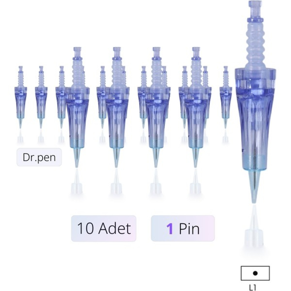 Dr.pen Kalıcı Makyaj Iğnesi (10 Adet) A1 - A10 - A6 - N2 - M5 - M7 - E30 - Mym Cihazları ile Uyumlu - L1 1Pin Anti-Aging / Yaşlanma Karşıtı Fiyatı