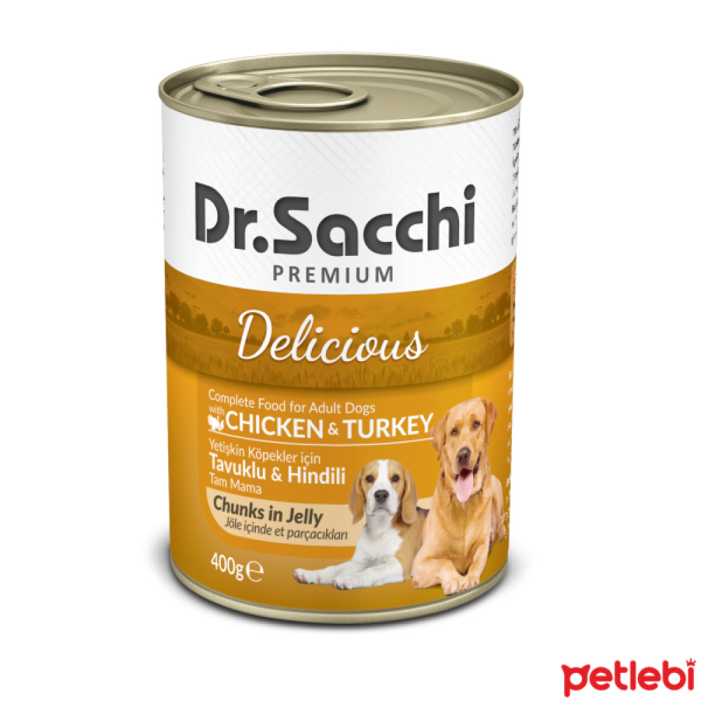 Dr.Sacchi Tavuk ve Hindi Etli Yetişkin Köpek Konservesi 400gr Evcil Hayvan Ürünleri Fiyatı
