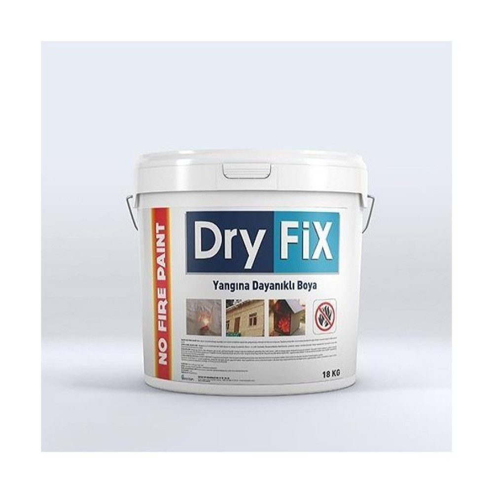 Dryfix No Fire Paint Alev Almayan Yanmaz Boya 18 kg Beyaz Oto Boyaları Fiyatı