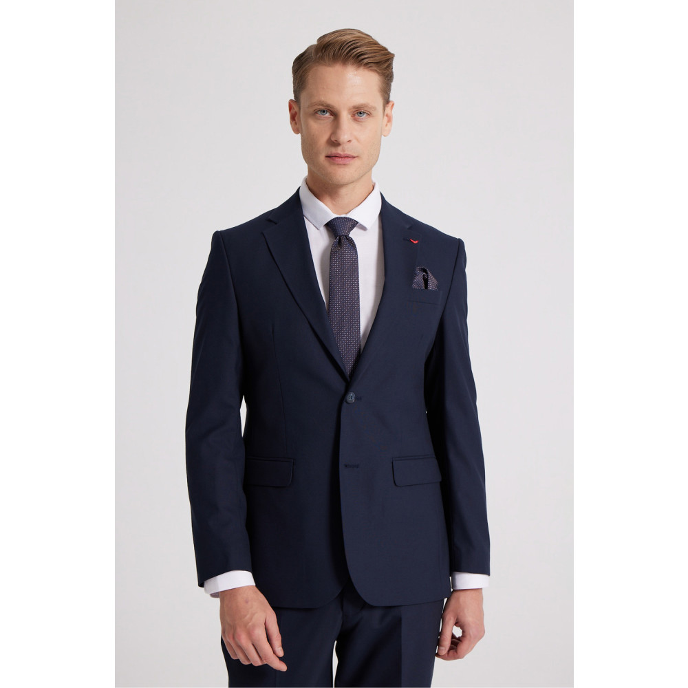 DS Damat Slim Fit Lacivert Düz Takim Elbise 48 Beden Erkek Takım Elbise Fiyatı