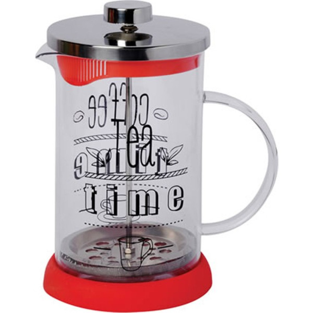 DS Filtre Kahve ve Çay Demleme - 600 Ml French Press Tea Time Yazılı French Press Fiyatı