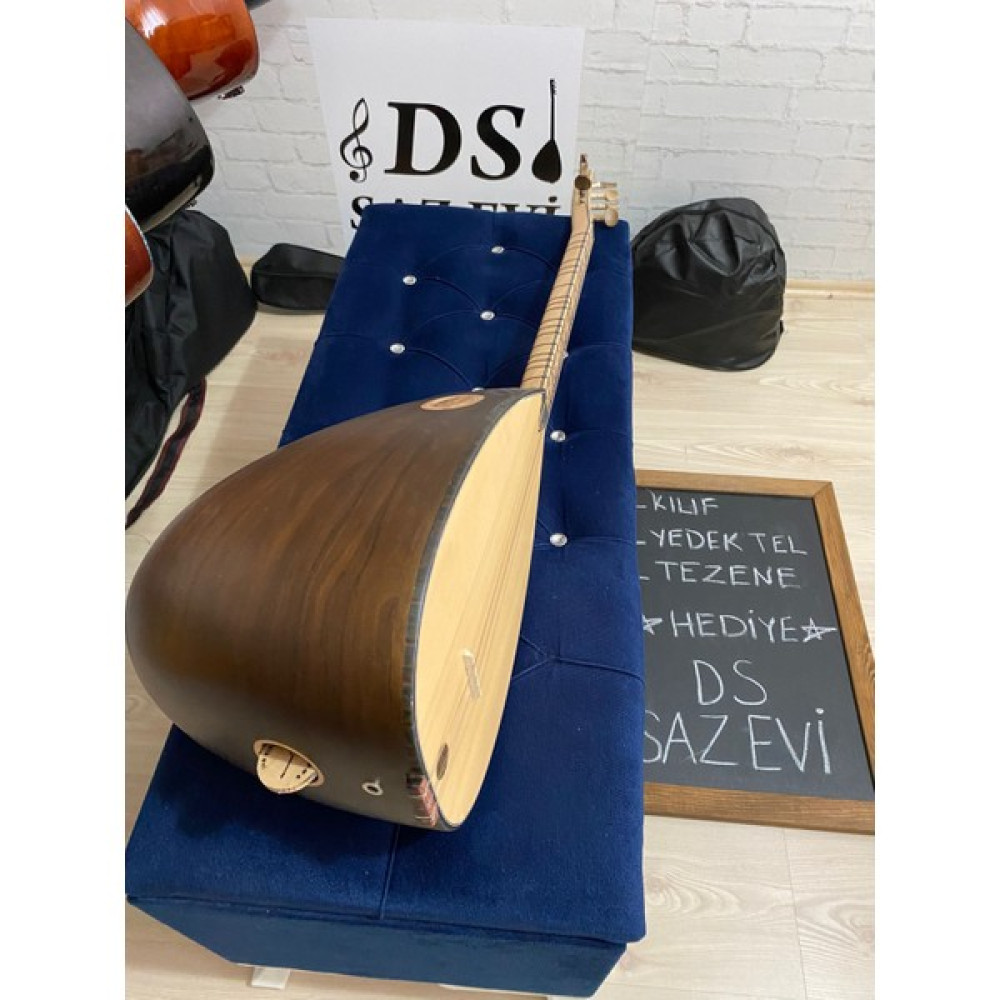 DS Saz Evi Maun Tekne Profesyonel Kısa Sap Bağlama Saz Jacklı Sedef Çıtalı ( Kılıf Yedek Tel Tezene ) Bağlamalar Fiyatı