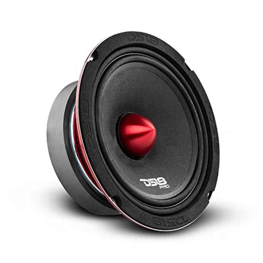 DS18 PRO-X6BM Loudspeaker - 6.5", Midrange, Red Aluminum Bullet, 500W Max, 250W RMS, 8 Ohms - Premium Quality Audio Door Speakers for Car or Truck Stereo Sound System (1 Speaker) Car Speakers & Subwoofer Fiyatı