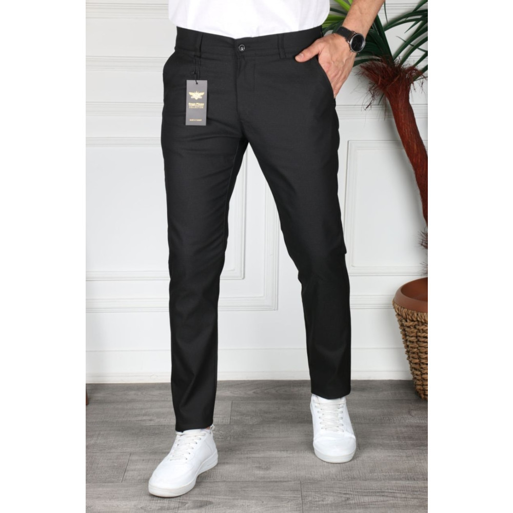 DSM MODA Erkek Siyah Slim Fit İtalyan Kesim Keten Pantolon 28 Beden Kadın Pantolon Fiyatı