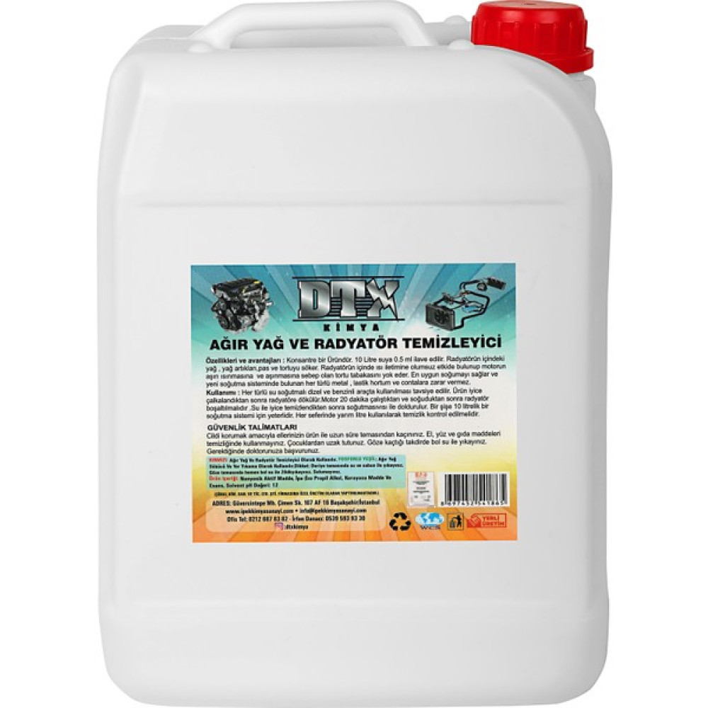 DTX Ağır Yağ Sök. ve Radyatör Temizleme Ilacı 22 / 25 Litre Oto Boyaları Fiyatı