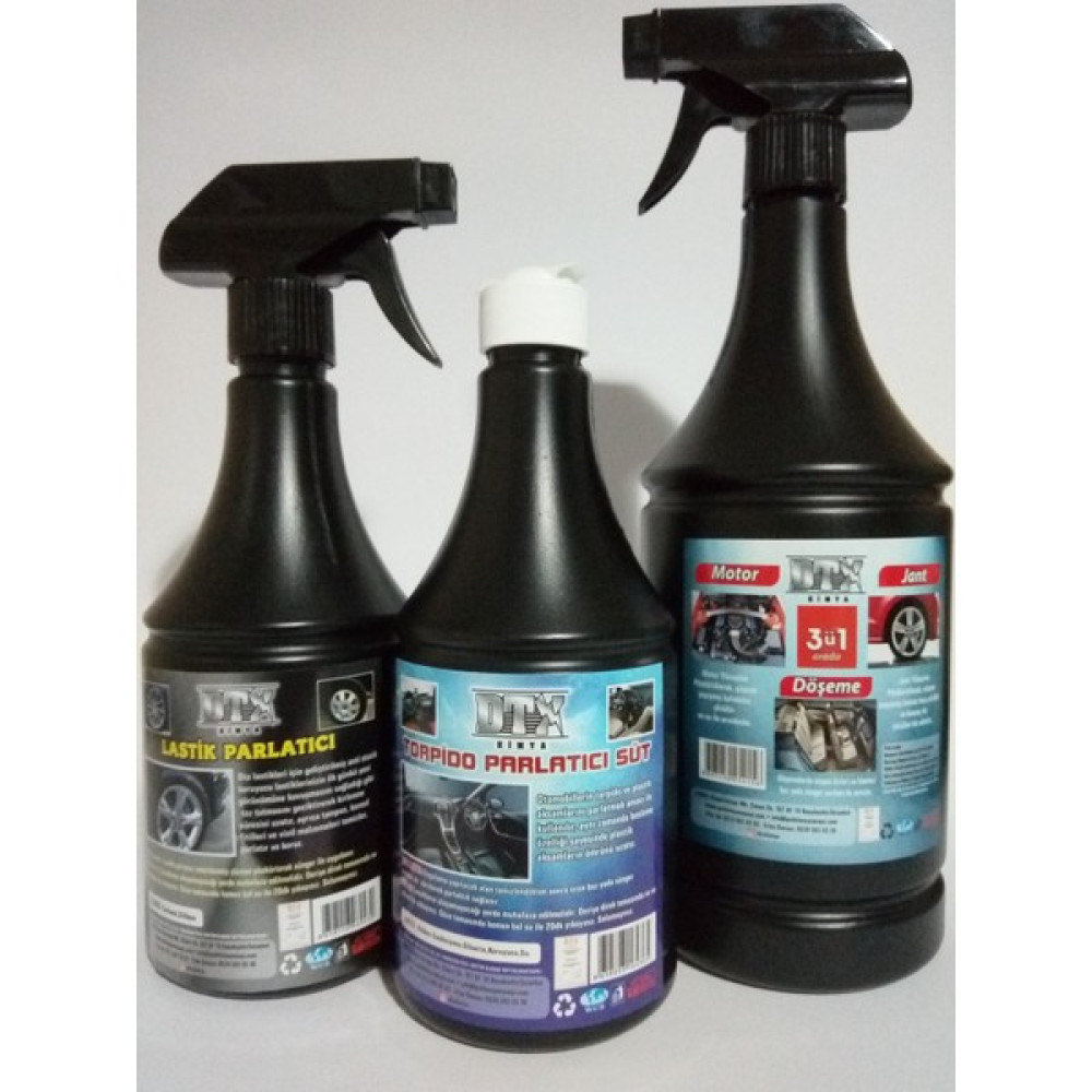 Dtx Kimya 3'lü SET Lastik & torpido parlatıcı 500 ml + Motor-Jant-Döşeme temizleme 1 T Oto Boyaları Fiyatı