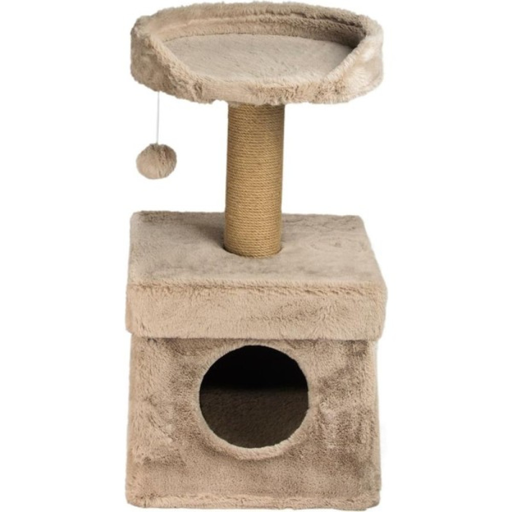 Dubex 39X39X72 cm Kedi Oyun Evi ve Tırmalama Platformu Bej Evcil Hayvan Ürünleri Fiyatı