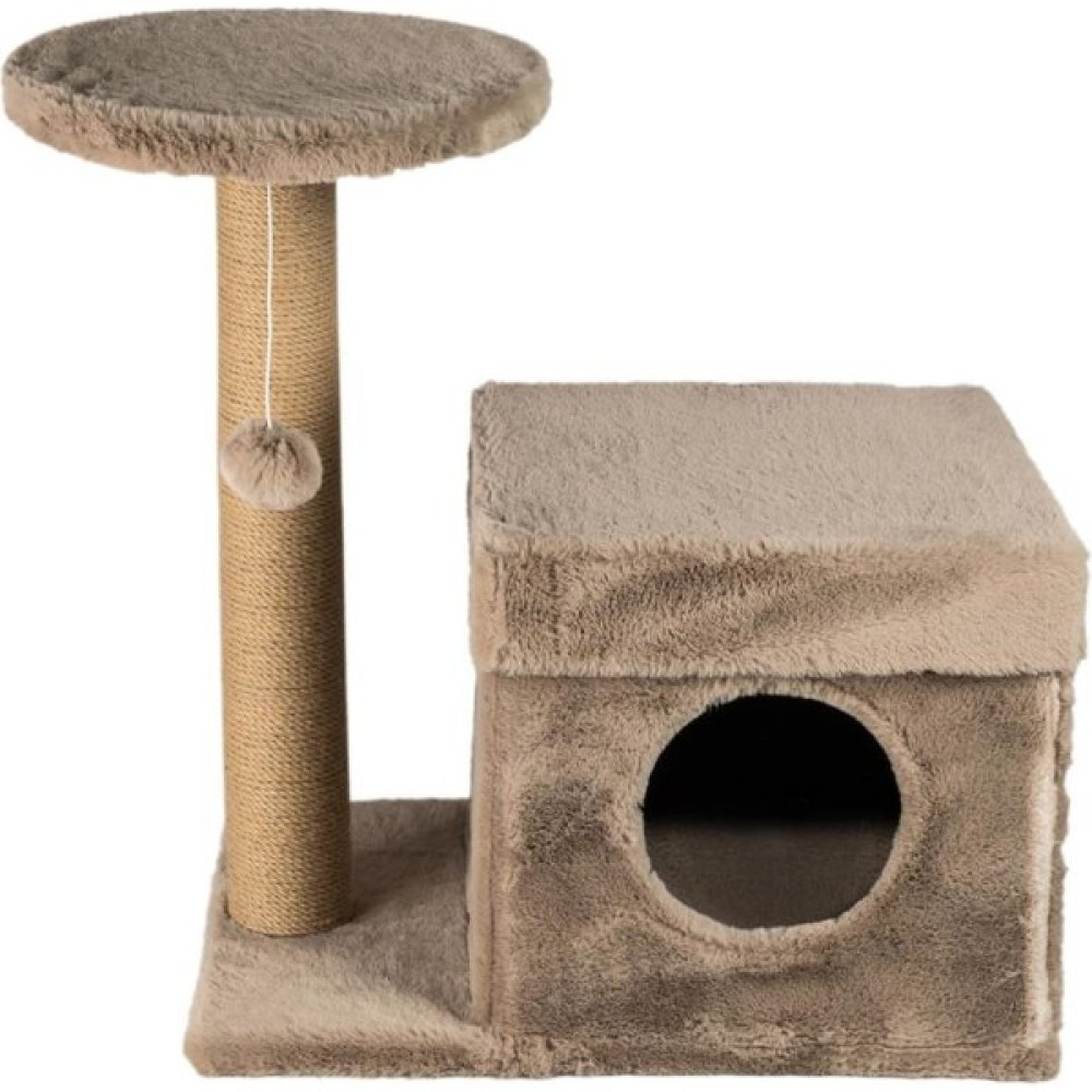 Dubex 39X72X80 cm Kedi Oyun Evi ve Tırmalama Platformu Bej Evcil Hayvan Ürünleri Fiyatı