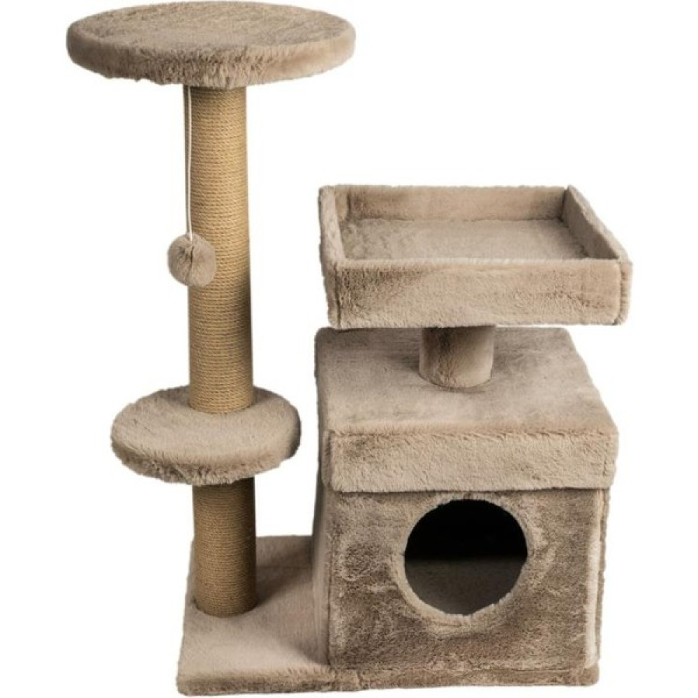 Dubex 39X72X87 cm Kedi Oyun Evi ve Tırmalama Platformu Bej Evcil Hayvan Ürünleri Fiyatı